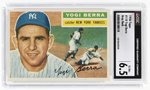 1956 TOPPS #110 YOGI BERRA (HOF) GRAY BACK CGC 6.5 EX/NM+.