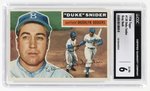 1956 TOPPS #150 DUKE SNIDER (HOF) GRAY BACK CGC 6 EX/NM.