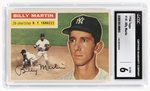 1956 TOPPS #181 BILLY MARTIN CGC 6 EX/NM.