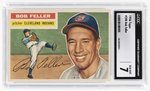 1956 TOPPS #200 BOB FELLER (HOF) CGC 7 NEAR MINT.