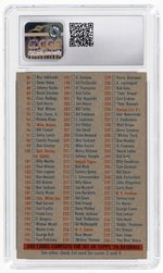 1956 TOPPS CHECKLIST 2/4 CGC 5.5 EXCELLENT+.