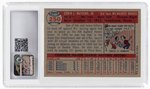 1957 TOPPS #250 EDDIE MATHEWS CGC 7.5 NEAR MINT+.