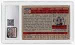 1957 TOPPS #302 SANDY KOUFAX (HOF) CGC 4 VG/EX.