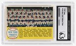 1958 TOPPS #246 NEW YORK YANKEES TEAM CGC 6.5 EX/NM+.