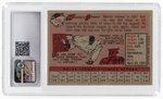 1958 TOPPS #270 WARREN SPAHN (HOF) CGC 5 EXCELLENT.