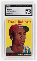 1958 TOPPS #285 FRANK ROBINSON (HOF) CGC 7.5 NEAR MINT+.