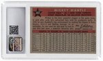 1958 TOPPS #487 MICKEY MANTLE (HOF) '58 ALL-STAR CGC 4.5 VG/EX+.