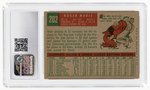 1959 TOPPS #202 ROGER MARIS CGC 5 EXCELLENT.