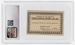 1931 DOBLE AGUILA #181 SANTA MARTA VS. YORK (ANSELMO PEREZ) RICHARD MERKIN COLLECTION CSG 2 GOOD.