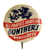 ELECTION YEAR BEER AD BUTTON.