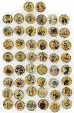 COMIC CARTOON C. 1912 CIGARETTE GIVE-AWAYS 48 KNOWN PLUS 2 NEW DISCOVERIES TO MAKE SET OF 50.