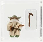 STAR WARS: THE EMPIRE STRIKES BACK (1980) - LOOSE ACTION FIGURE/HK YODA CAS 80 (BROWN SNAKE/DARK GREEN SKIN).