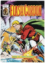 FLASH GORDON #41 SPANISH COMIC BOOK COVER ORIGINAL ART BY RAFAEL LÓPEZ ESPÍ.