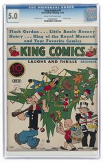 KING COMICS #9 DECEMBER 1936 CGC 5.0 VG/FINE.