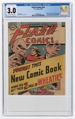 FLASH COMICS #NN 1946 CGC 3.0 GOOD/VG.