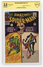 AMAZING SPIDER-MAN #37 JUNE 1966 CBCS VERIFIED SIGNATURE 3.5 VG- (FIRST NORMAN OSBORN).