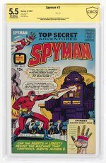 SPYMAN #3 FEBRUARY 1967 CBCS VERIFIED SIGNATURE 5.5 FINE-.