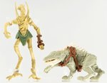 STAR WARS: SAGA SERIES (2002) - GENOSIAN WARRIOR & MASSIFF FIRST FIRST SHOT PROTOTYPES & PRODUCTION FIGURES DISPLAY CAS 90+.