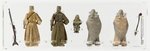 STAR WARS: ATTACK OF THE CLONES (2002) - TUSKEN RAIDER (FEMALE W/CHILD) & TUSKEN RAIDER FIRST SHOT PROTOTYPES & PRODUCTION FIGURES DISPLAY CAS 90+.