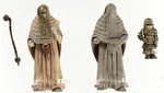 STAR WARS: ATTACK OF THE CLONES (2002) - TUSKEN RAIDER (FEMALE W/CHILD) & TUSKEN RAIDER FIRST SHOT PROTOTYPES & PRODUCTION FIGURES DISPLAY CAS 90+.