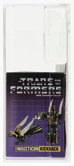 TRANSFORMERS (1985) SERIES 2 INSECTICON - KICKBACK AFA 75 Y-EX+/NM.