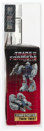 TRANSFORMERS (1985) SERIES 2 JUMPSTARTER - TWIN TWIST AFA 75 Y-EX+/NM.