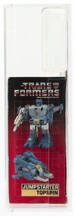 TRANSFORMERS (1985) SERIES 2 JUMPSTARTER - TOPSPIN AFA 70 Y-EX+.