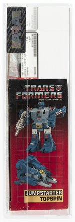 TRANSFORMERS (1985) SERIES 2 JUMPSTARTER - TOPSPIN AFA 70 Y-EX+.