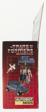 TRANSFORMERS (1985) SERIES 2 CAR - SKIDS BOXED ACTION FIGURE (TRADEMARK LOGO).