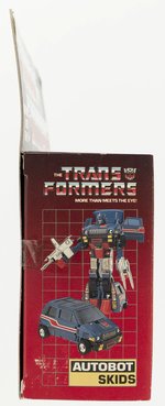 TRANSFORMERS (1985) SERIES 2 CAR - SKIDS BOXED ACTION FIGURE (TRADEMARK LOGO).