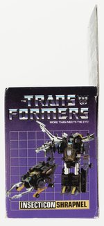 TRANSFORMERS (1985) SERIES 2 INSECTICON - SHRAPNEL BOXED ACTION FIGURE.