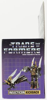 TRANSFORMERS (1985) SERIES 2 INSECTICON - KICKBACK BOXED ACTION FIGURE.