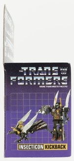 TRANSFORMERS (1985) SERIES 2 INSECTICON - KICKBACK BOXED ACTION FIGURE.