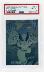 1992 IMPEL MARVEL UNIVERSE #H-3 WOLVERINE HOLOGRAM PSA 6 EX-MT.