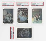 1990 IMPEL MARVEL UNIVERSE HOLOGRAM CARDS NEAR SUBSET OF 4 PSA-GRADED.