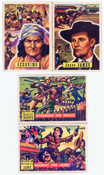 WESTERN "ROUNDUP" GUM CARD SET.