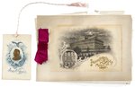 McKINLEY & HOBART 1897 INAUGURATION EPHEMERA PAIR.