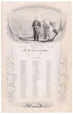 ZACHARY TAYLOR 1849 "GRAND INAUGURATION BALL" INVITATION WITH "ABRAHAM LINCOLN."