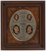 GRANT & COLFAX "LET US HAVE PEACE" STUNNING 1868 JUGATE SHADOWBOX DISPLAY.