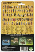 STAR WARS: RETURN OF THE JEDI (1983) - KLAATU (IN SKIFF GUARD OUTFIT) 77 BACK-A CARDED ACTION FIGURE.