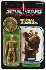 STAR WARS: THE POWER OF THE FORCE (1985) - SEE-THREEPIO (C-3PO - WITH REMOVABLE LIMBS) 92 BACK CARDED ACTION FIGURE.