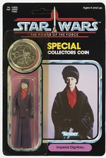 STAR WARS: THE POWER OF THE FORCE (1985) - IMPERIAL DIGNITARY 92 BACK CARDED ACTION FIGURE.