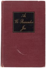 JOHN F. KENNEDY "AS WE REMEMBER JOE" RARE SECOND PRINTING DISTRIBUTED BY ROBERT F. KENNEDY.