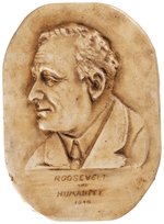 ROOSEVELT AND HUMANITY 1940 CAMPAIGN PORTRAIT PLAQUE.