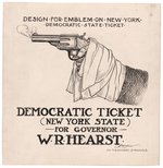 WILLIAM RANDOLPH HEARST FOR GOVERNOR C. 1906 NEW YORK CARTOON ORIGINAL ART.