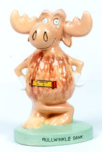 "BULLWINKLE BANK" FIGURAL GLAZED POTTERY.