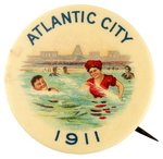 ATLANTIC CITY 1911 SUMMER FUN AT THE OCEAN PROMO BUTTON.