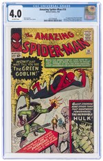 AMAZING SPIDER-MAN #14 JULY 1964 CGC 4.0 VG (FIRST GREEN GOBLIN).