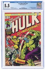 INCREDIBLE HULK #181 NOVEMBER 1974 CGC 5.5 FINE- (FIRST FULL WOLVERINE).