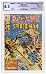 KA-ZAR #3 MARCH 1971 CGC RESTORED 4.5 SLIGHT (C-1) VG+.